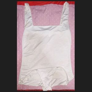 White square bodysuit